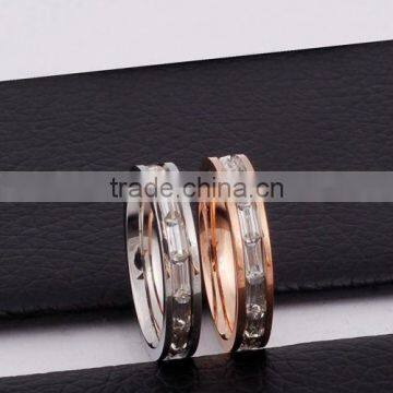 Hot Sale Latest Gold Ring Designs Diamond Gay Men Wedding Ring in Stainless Steel photo-2