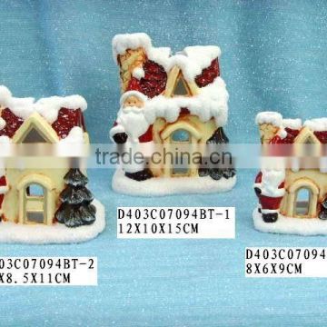 ceramic christmas house for decoration