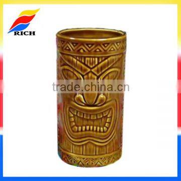 stoneware mug tiki wholeasale ceramic tiki mug