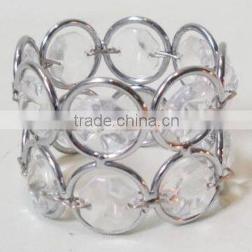 NR002 crystal napkin ring, beaded napkin ring for wedding, crystal napkin ring