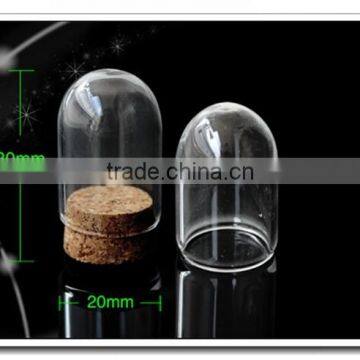 Flat and Round 25 20ml Bottles with Corks. Containers With Lids& caps& wooden base. bulk empty clear glass small decorative jars