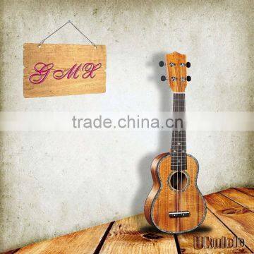 21 Inch Solid Wood Engraving Soprano Ukulele