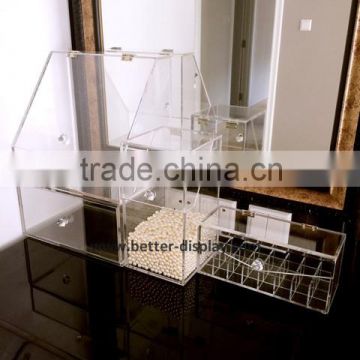 wholesale acrylic makeup organizer with drawers