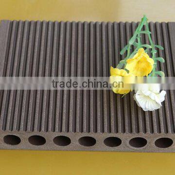 wood plastic composite 150*25 Outdoor Decking Flooring Round hole