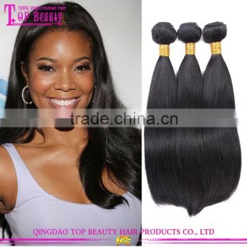 Qingdao Factory Wholesale Hair Weaving Dubai Straight Hair Natural Black Brazilian Human Hair Weaving