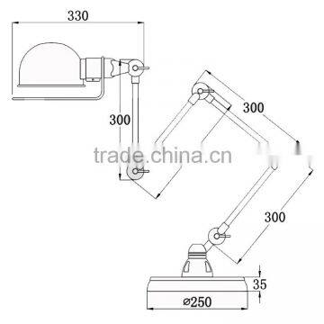 Retro Style Led Table Lamp for Art-Studio