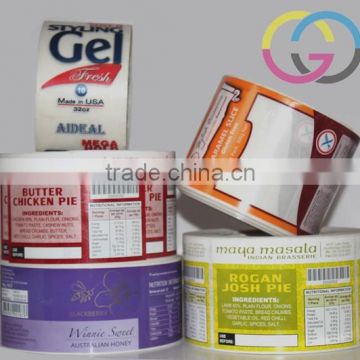 adhesive roll label roll sticker