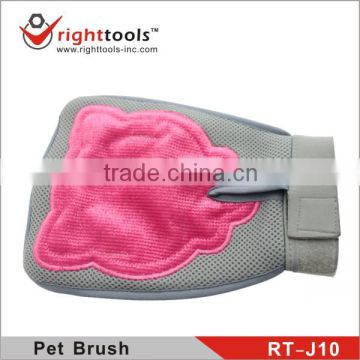 RIGHTTOOLS RT-J10 nylon glove pet grooming brushes with soft rubber pad