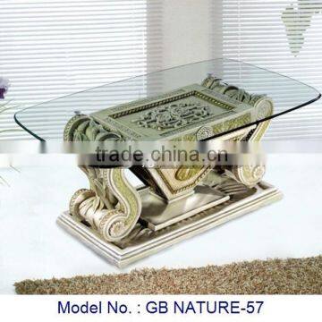 High Quality Fancy Unique Design Glass Top Coffee Table For Home Living Room Special Furniture Uphosterly