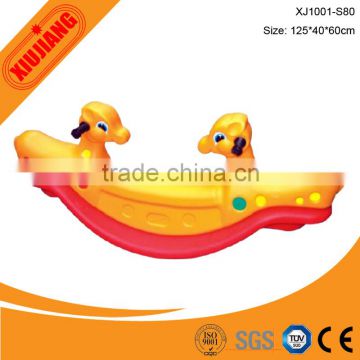 Various design school and kindergarten plastic rocking horse toy for kids