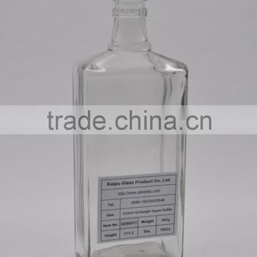 Top super clear / flint glass bottles