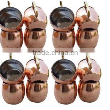 Set of 16 Moscow Mule Copper Mug 16 OZ Vodka,Beer,Mule Mugs With Nickel Linings,copper beer mug,copper mug made india