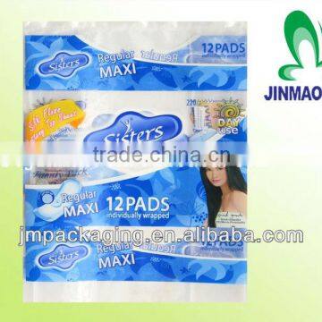 Care for super women,sanitary napkin packing bag/packing bags for sanitary napkins