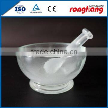 glass mortar with pestle