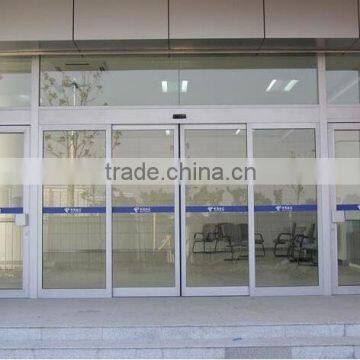 Classical elegant self closing sliding door for supermarket