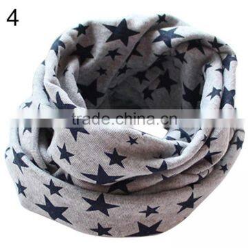 Stars Children's Cotton Neckerchief Kids Boy Girl Scarves Shawl Unisex Winter Knitting photo-5