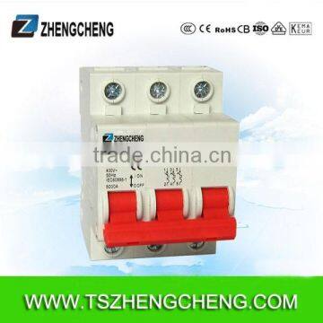 3P 40A B curve Miniature circuit breaker C45 MCB