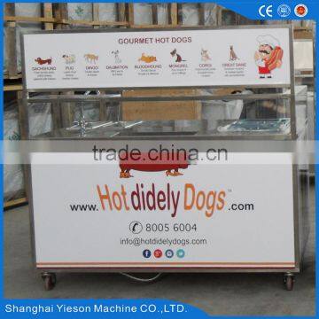 Stainless Steel Hot Dog Carts Mobile Hot Dog Trolley Cart for Sale photo-3