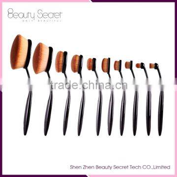 Private Cosmetic 10 Pcs Toothbrush Style Makeup Brush