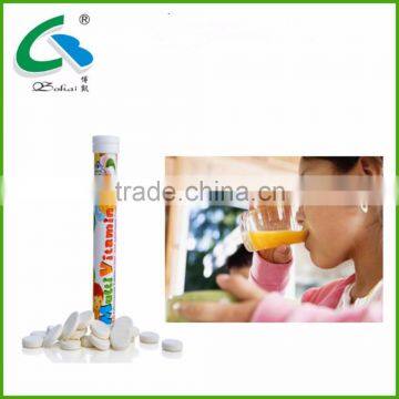 Children vitamin B complex supplement fizz tablet