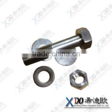 724L(316Lmod) Stainless Steel Fasteners Carbon Steel Hex Bolt With Nuts