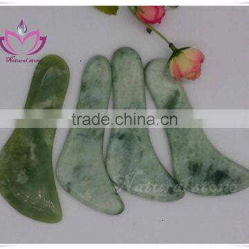 xiuyan jade stone guasha plate Chinese traditional massage tool