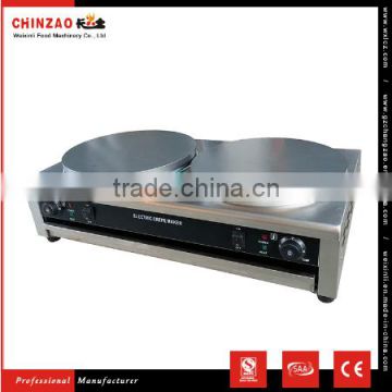 Easy to Use Double Plates Electric Crepe Maker/Double Crepe Machine/Crepe Making Machine