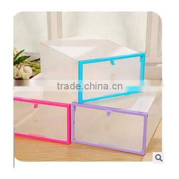 2016 Best Selling Clear Plastic Shoes Storage Box Household Articles Bins for Sale photo-2