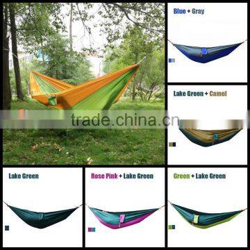 Single Travel Camping Outdoor Portable Parachute Nylon Fabric Hammock