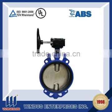 DN1900 PN73 acid resistant high silicon ductile iron butterfly valve