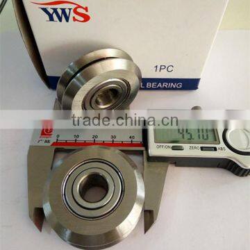 China Market Steel v Slot Wheels v Groove Bearing v Groove Track 12x45.7x15.8 RM3 photo-4