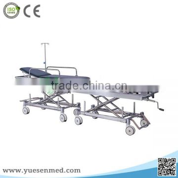 YSHB-JH2A Good quality stainless steel stretcher trolley