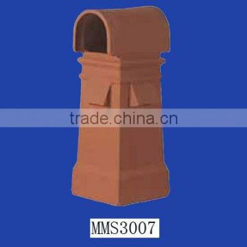 outdoor terracotta chimney