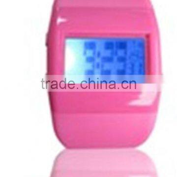 silicone gel strap led watch,customized colour accepted wrist watch