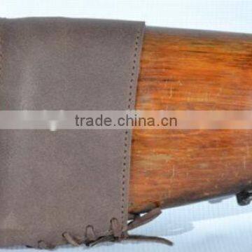 recoil and extension pad shotgun and rifle Leather Slip On Recoil Pad Leather Recoil Pad for Riffle or Shotgun