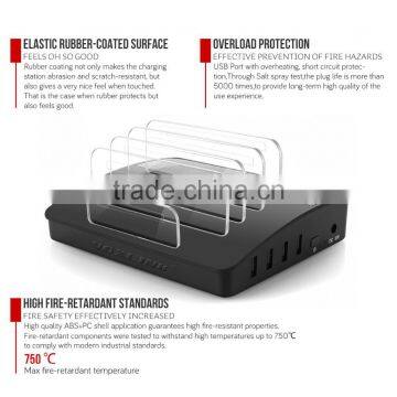 VOXLINK NEW 30W 4 Ports USB Charger Charging Station Dock With Bluetooth Wireless Speaker Function photo-2