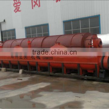 Hot air recycle sawdust dryer machine