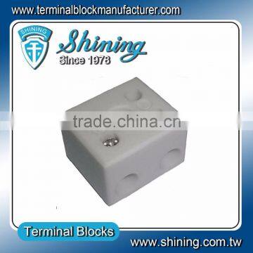 TC-652-A No Glazed Plated 600V 2 Pole 16mm 65A Porcelain Terminal photo-2