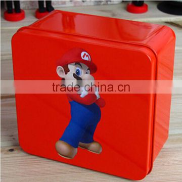 step lid out rolled lid big tin box packaging