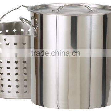 Industrial Large Stainless Steel Cooking Pots For Crab and Crayfish