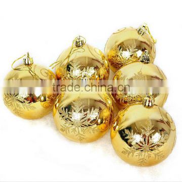 Wholesale cheap christmas tree ornaments golden christmas ball