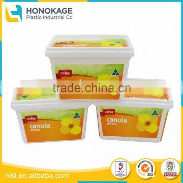 Airline Food Container for Cream Cheese and Butter Oil, Disposable Plastic Container With Lid