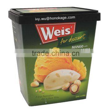 Wholesale Ice Cream Plastic Cup With Lid,Ice Cream Storage Container Quart photo-6