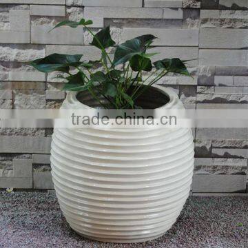 Sphere Fiberglass Planter