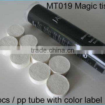 2017 Plastic TubeMagic Wet Compressed Facial Coin Tissue photo-4
