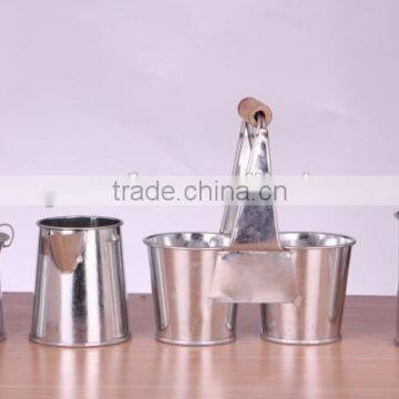 Metal Zinc Double Pot for Children, Home, Garden photo-4