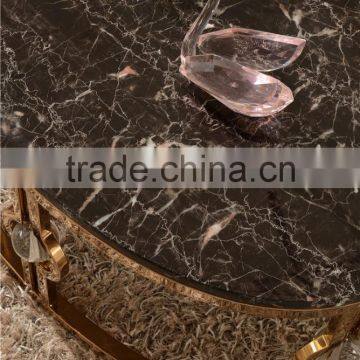 2016 Modern Deluxe Coffee Table Golden Plated for 5star Hotel Lobby B818G photo-4