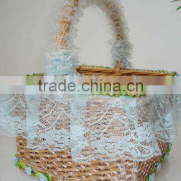 wicker basket for wine