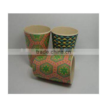 BSCI Audit Hot-sell Eco-friendly Bamboo Fiber Print Cup photo-3