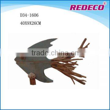 Customize wooden fish figurine for sale